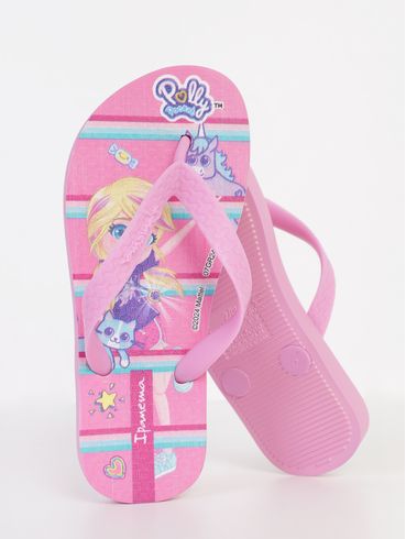 Chinelo Polly Ipanema Juvenil Para Menina - ROSA