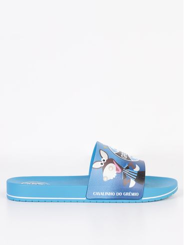 Chinelo Slide Grêmio Juvenil Para Menino - AZUL