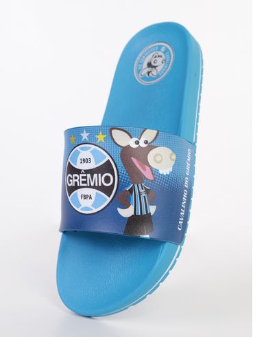 Chinelo Slide Grêmio Juvenil Para Menino - AZUL