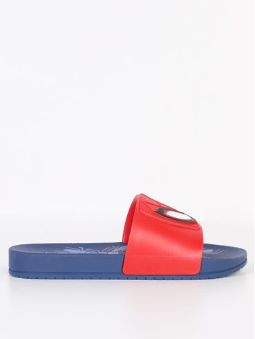 Chinelo Slide Homem Aranha Juvenil Para Menino - VERMELHO/AZUL