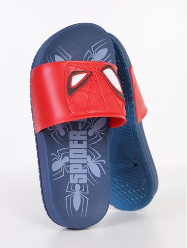 Chinelo Slide Homem Aranha Juvenil Para Menino - VERMELHO/AZUL