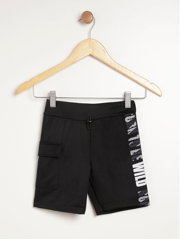 Bermuda Cargo Infantil Para Menino - PRETO