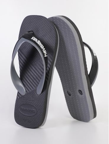 Chinelo Havaianas Masculino PRETO/CINZA