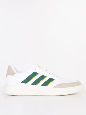 Tênis Courtblock Adidas Masculino BRANCO/VERDE/AMARELO