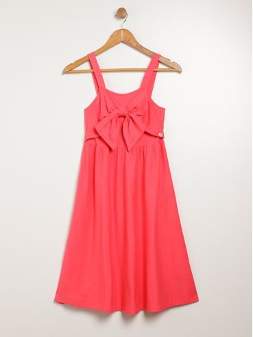 Vestido Juvenil Para Menina - VERMELHO