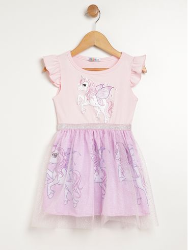 Vestido Kid+ Infantil Para Menina - ROSA CLARO