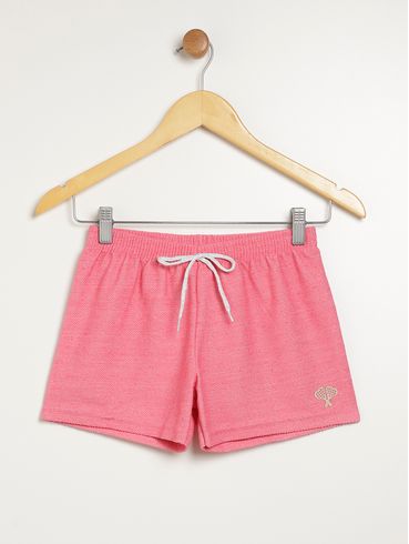 Short Moletinho Juvenil Para Menina - PINK