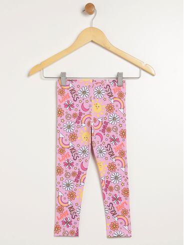 Calça Legging Infantil Para Menina - ROSA