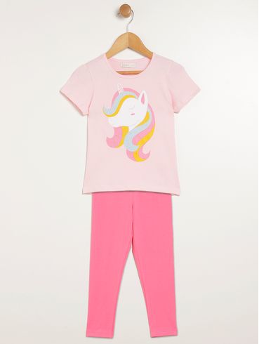 Conjunto Longo Kid+ Infantil Para Menina - ROSA