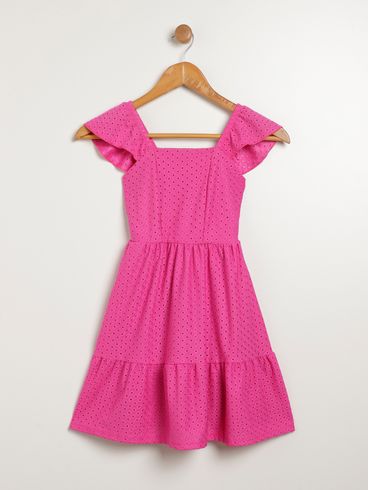 Vestido Juvenil Para Menina - PINK