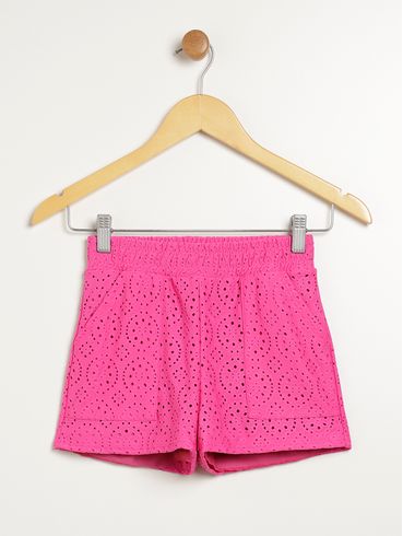 Short Malha Juvenil Para Menina - PINK