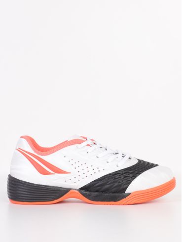 Tênis De Futsal Max Pênalti Juvenil Para Menino - BRANCO/LARANJA/PRETO