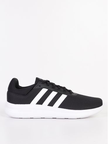 Tênis Esportivo Lite Racer 4 Adidas Masculina PRETO/BRANCO