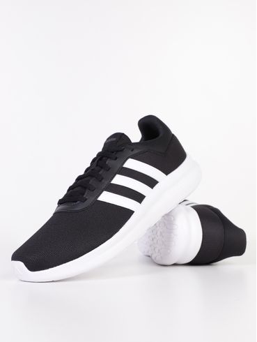 Tênis Esportivo Lite Racer 4 Adidas Masculina PRETO/BRANCO