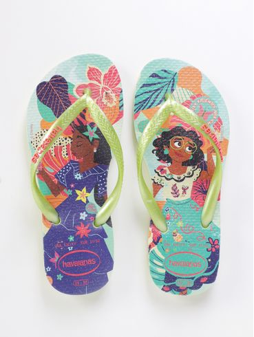 Chinelo Encanto Havaianas Infantil Para Menina - VERDE