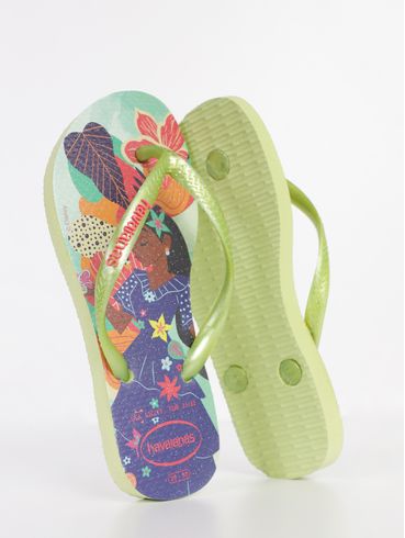 Chinelo Encanto Havaianas Infantil Para Menina - VERDE