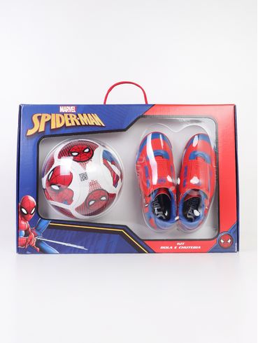 Tênis Futsal Homem Aranha Juvenil Para Menino - VERMELHO/AZUL