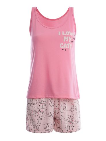 Pijama Curto Feminino ROSA