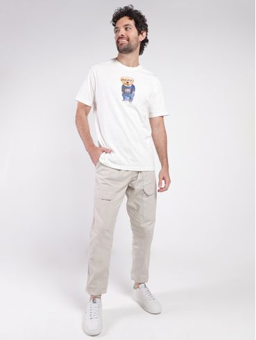 Calça Sarja Jogger Masculina BEGE