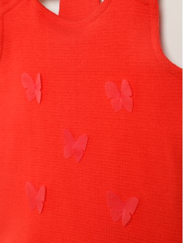 Blusa Regata Infantil Para Menina - VERMELHO