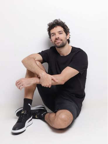 Bermuda Jeans Masculina PRETO