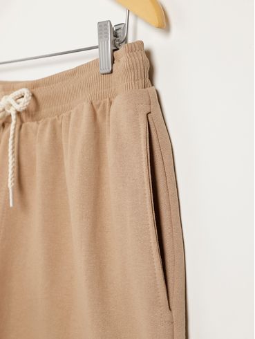 Bermuda Moletinho Full Surf Plus Size Masculina BEGE