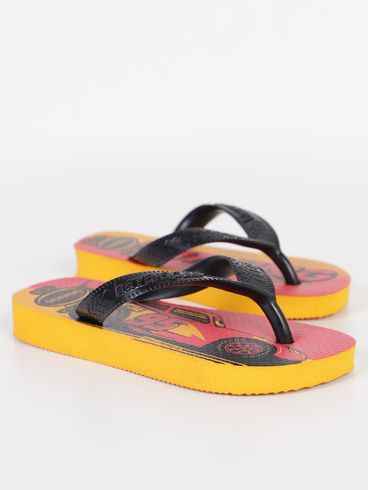 Chinelo Kids Havaianas Infantil Para Menino - VERMELHO/AMARELO