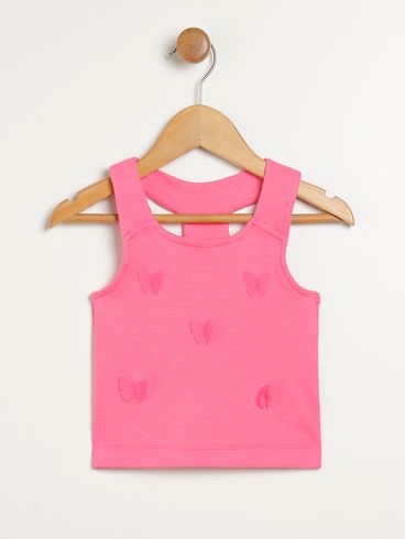 Blusa Regata Infantil Para Menina - ROSA