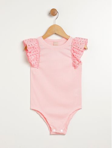 Body Infantil Para Menina - ROSA