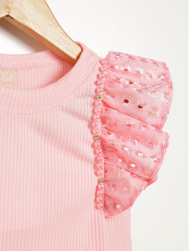 Body Infantil Para Menina - ROSA