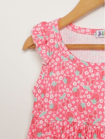 Vestido Kid+ Infantil Para Menina - VERMELHO