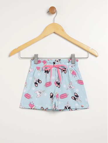 Short Infantil Para Menina - VERDE CLARO