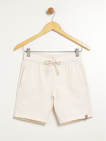 Bermuda Juvenil Para Menino - OFF WHITE