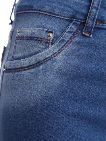 Bermuda Jeans Feminina AZUL