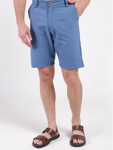 Bermuda Sarja Masculina AZUL