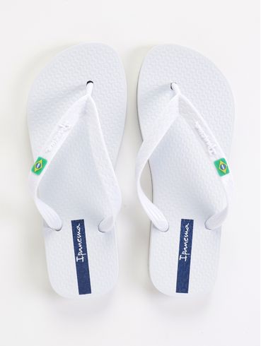 Chinelo Brasil Ipanema Feminino BRANCO/AZUL