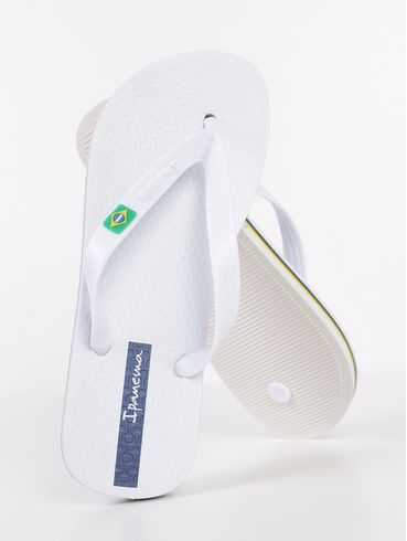 Chinelo Brasil Ipanema Feminino BRANCO/AZUL