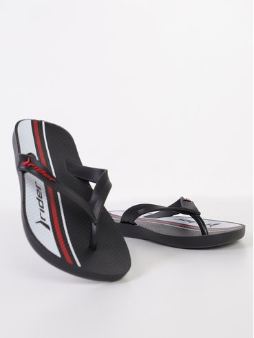 Chinelo Feel Urban Ipanema Juvenil Para Menino - PRETO/BRANCO