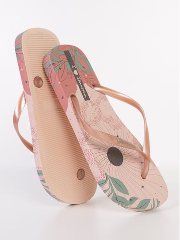 Chinelo I Love Shine Ipanema Feminina ROSA CLARO/VERDE