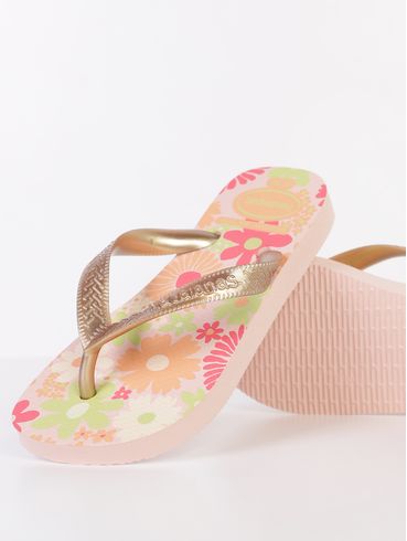 Chinelo Kids Havaianas Infantil Para Menina - DOURADO