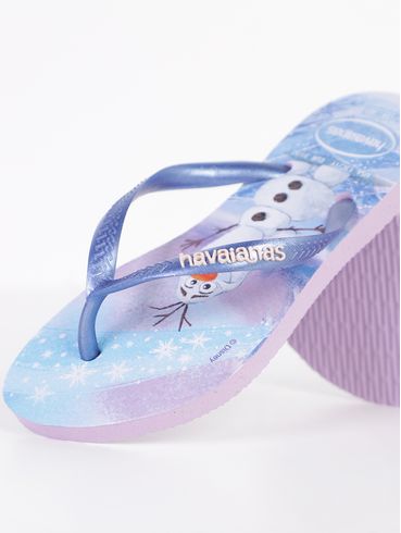 Chinelo Princess Havaianas Infantil Para Menina - AZUL CLARO