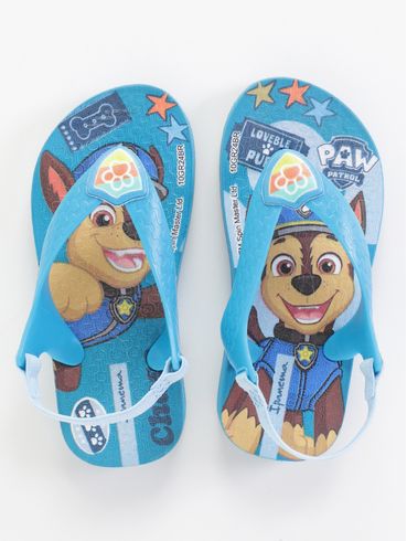 Chinelo Patrulha Canina Infantil Para Bebê - AZUL