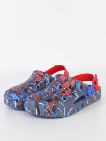 Babuche Homem Aranha Infantil Para Menino - MARINHO/VERMELHO