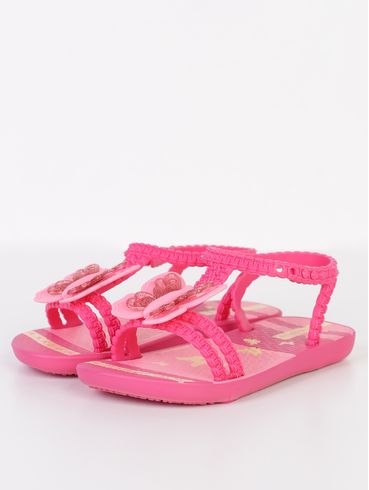 Sandália Shine Baby Ipanema Infantil Para Bebê - ROSA/AMARELO