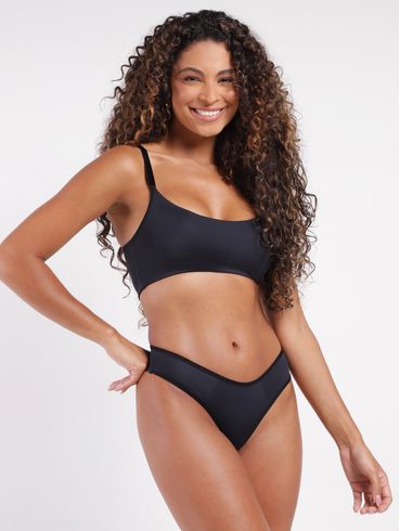 Conjunto Lingerie Fio Duplo Feminino PRETO