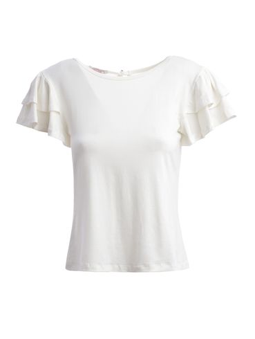 Blusa Manga Curta Feminina OFF WHITE