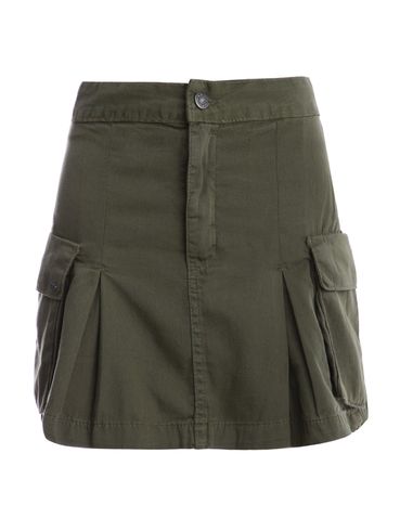 Saia Sarja Mini Cargo Feminina VERDE