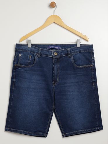 Bermuda Jeans Plus Size Masculina AZUL