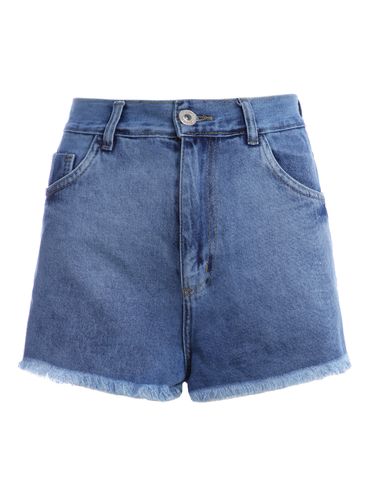 Short Jeans Pisom Feminino AZUL