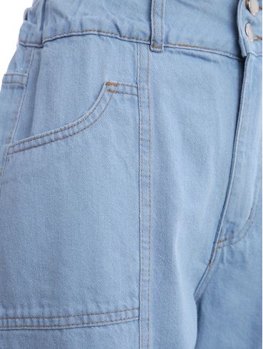 Calça Jeans Pantacourt Feminina AZUL CLARO